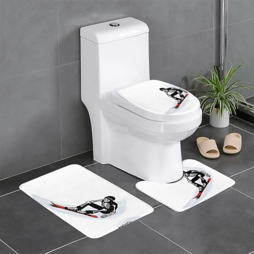 JKDGOJ Drift Skelett Bild 3-teiliges Badezimmerteppich-Set – rutschfestes Badteppich-Set – leicht zu reinigen und zu pflegen – feuchtigkeitsblockierend und langlebig JKDGOJ Drift Skelett Bild 3-teiliges Badezimmerteppich-Set – rutschfestes Badteppich-Set – leicht zu reinigen und zu pflegen – feuchtigkeitsblockierend und langlebig von JKDGOJ