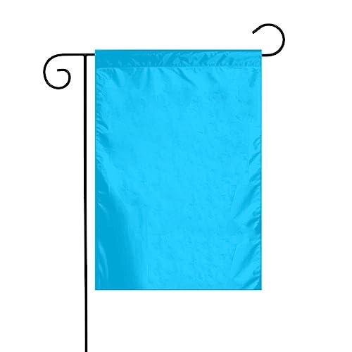 JKDGOJ Einfarbige hellblaue Gartenflagge, für den Außenbereich, geeignet für alle Jahreszeiten, 30,5 x 45,7 cm von JKDGOJ