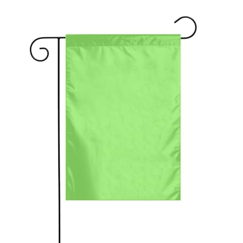 JKDGOJ Einfarbige hellgrüne Gartenflagge, für den Außenbereich, geeignet für alle Jahreszeiten, 30,5 x 45,7 cm von JKDGOJ