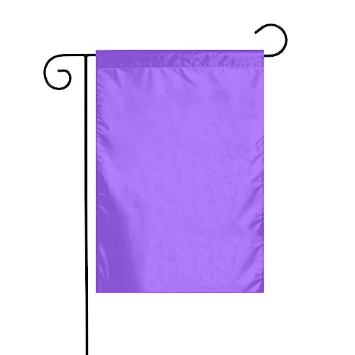 JKDGOJ Einfarbige hellviolette Gartenflagge, für den Außenbereich, geeignet für alle Jahreszeiten, 30,5 x 45,7 cm von JKDGOJ