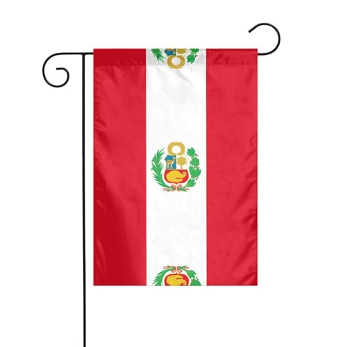 JKDGOJ Flagge von Peru, Gartenflagge, für den Außenbereich, geeignet für alle Jahreszeiten, 30,5 x 45,7 cm von JKDGOJ