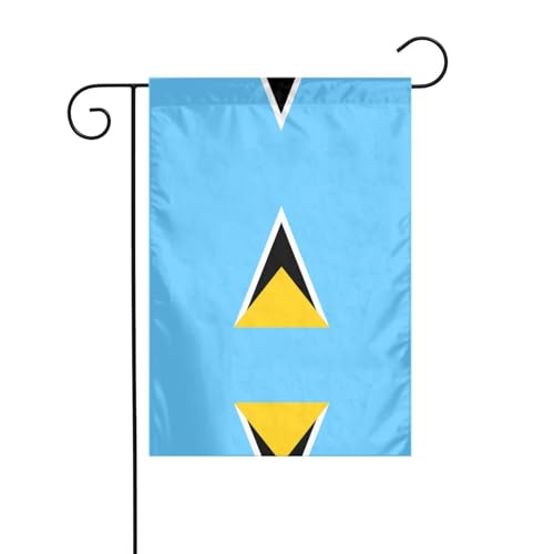 JKDGOJ Flagge von St. Lucia, Gartenflagge, für den Außenbereich, geeignet für alle Jahreszeiten, 30,5 x 45,7 cm von JKDGOJ