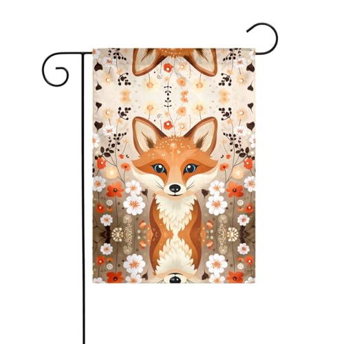 JKDGOJ Gartenflagge, Motiv: Fuchs im Busch, geeignet für alle Jahreszeiten, 30,5 x 45,7 cm JKDGOJ Gartenflagge, Motiv: Fuchs im Busch, geeignet für alle Jahreszeiten, 30,5 x 45,7 cm von JKDGOJ