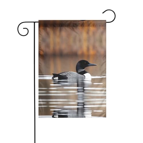 JKDGOJ Gartenflagge, Motiv: Loon Birds, geeignet für alle Jahreszeiten, 30,5 x 45,7 cm von JKDGOJ