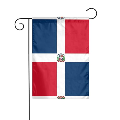 JKDGOJ Gartenflagge Dominikanische Republik, für den Außenbereich, geeignet für alle Jahreszeiten, 30,5 x 45,7 cm von JKDGOJ