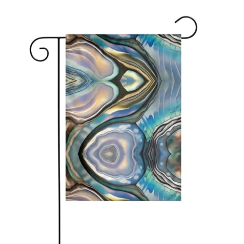 JKDGOJ Gartenflagge mit Abalone-Perlmutt, geeignet für alle Jahreszeiten, 30,5 x 45,7 cm von JKDGOJ