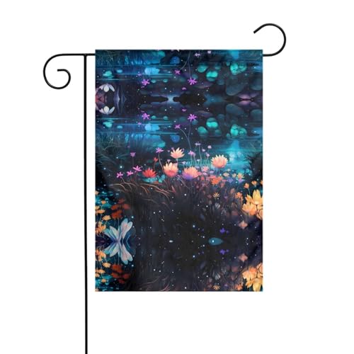 JKDGOJ Gartenflagge mit Blumen am Fluss, geeignet für alle Jahreszeiten, 30,5 x 45,7 cm JKDGOJ Gartenflagge mit Blumen am Fluss, geeignet für alle Jahreszeiten, 30,5 x 45,7 cm von JKDGOJ