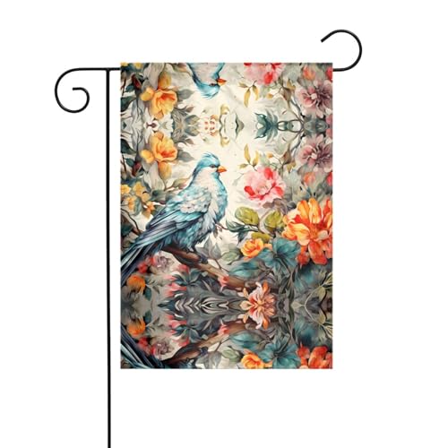 JKDGOJ Gartenflagge mit Blumen und Vögeln, geeignet für alle Jahreszeiten, 30,5 x 45,7 cm JKDGOJ Gartenflagge mit Blumen und Vögeln, geeignet für alle Jahreszeiten, 30,5 x 45,7 cm von JKDGOJ