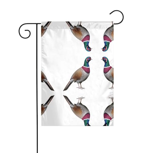 JKDGOJ Gartenflagge mit Fasanenmotiv, geeignet für alle Jahreszeiten, 30,5 x 45,7 cm von JKDGOJ