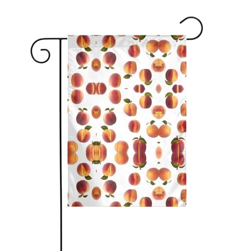 JKDGOJ Gartenflagge mit Pfirsichbild, geeignet für alle Jahreszeiten, 30,5 x 45,7 cm von JKDGOJ