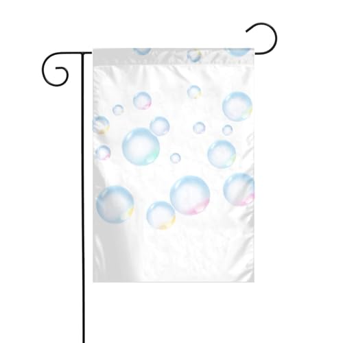 JKDGOJ Gartenflagge mit fallenden Blasen, geeignet für alle Jahreszeiten, 30,5 x 45,7 cm von JKDGOJ