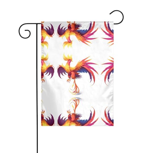JKDGOJ Gartenflagge mit mythischem Phönix-Motiv, geeignet für alle Jahreszeiten, 30,5 x 45,7 cm von JKDGOJ