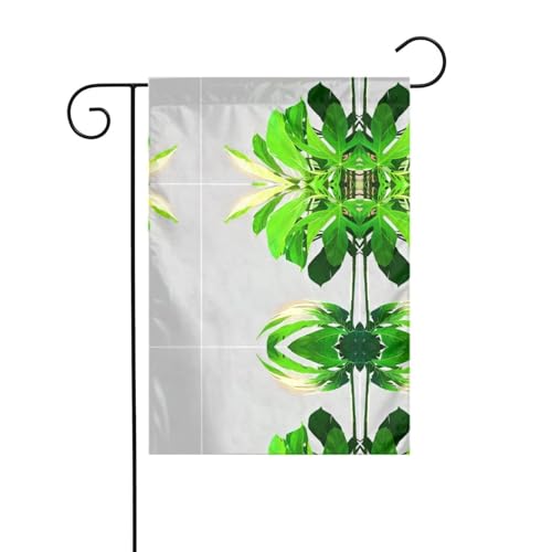 JKDGOJ Minimalistische Monstera-Blattbild, Gartenflagge, Outdoor-Hofflagge, geeignet für alle Jahreszeiten, 30,5 x 45,7 cm von JKDGOJ