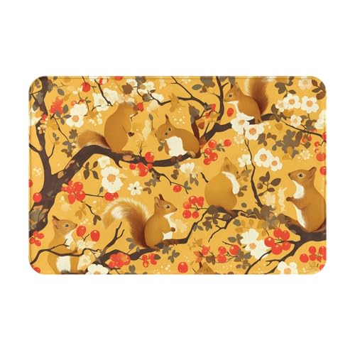 JKDGOJ Rutschfeste Bodenmatte, Eichhörnchen im Baum, für Innen- und Außenbereich, geeignet für Schlafzimmer und Badezimmer, 40,6 x 61 cm JKDGOJ Rutschfeste Bodenmatte, Eichhörnchen im Baum, für Innen- und Außenbereich, geeignet für Schlafzimmer und Badezimmer, 40,6 x 61 cm von JKDGOJ