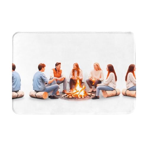 JKDGOJ Rutschfeste Bodenmatte, Lagerfeuer, Partydrucke für Innen- und Außenbereich, Fußmatten, geeignet für Schlafzimmer und Badezimmer, 40,6 x 61 cm JKDGOJ Rutschfeste Bodenmatte, Lagerfeuer, Partydrucke für Innen- und Außenbereich, Fußmatten, geeignet für Schlafzimmer und Badezimmer, 40,6 x 61 cm von JKDGOJ
