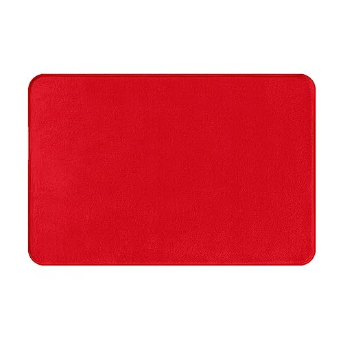 JKDGOJ Rutschfeste Bodenmatte, einfarbig, rote Drucke, für Innen- und Außenbereich, Fußmatten, geeignet für Schlafzimmer und Badezimmer, 40,6 x 61 cm JKDGOJ Rutschfeste Bodenmatte, einfarbig, rote Drucke, für Innen- und Außenbereich, Fußmatten, geeignet für Schlafzimmer und Badezimmer, 40,6 x 61 cm von JKDGOJ