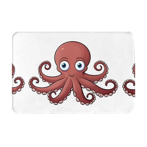 JKDGOJ Rutschfeste Bodenmatte, große Augen, Oktopus-Drucke für Innen- und Außenbereich, Fußmatten, geeignet für Schlafzimmer und Badezimmer, 40,6 x 61 cm JKDGOJ Rutschfeste Bodenmatte, große Augen, Oktopus-Drucke für Innen- und Außenbereich, Fußmatten, geeignet für Schlafzimmer und Badezimmer, 40,6 x 61 cm von JKDGOJ