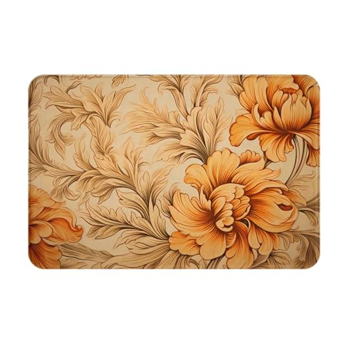 JKDGOJ Rutschfeste Bodenmatte mit Blumen- und Blätterdruck für Innen- und Außenbereich, geeignet für Schlafzimmer und Badezimmer, 40,6 x 61 cm JKDGOJ Rutschfeste Bodenmatte mit Blumen- und Blätterdruck für Innen- und Außenbereich, geeignet für Schlafzimmer und Badezimmer, 40,6 x 61 cm von JKDGOJ