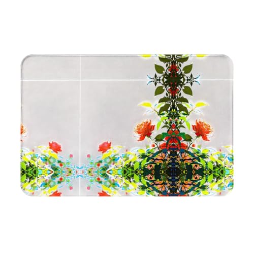 JKDGOJ Rutschfeste Bodenmatte mit Rosenmuster für Innen- und Außenbereich, geeignet für Schlafzimmer und Badezimmer, 40,6 x 61 cm JKDGOJ Rutschfeste Bodenmatte mit Rosenmuster für Innen- und Außenbereich, geeignet für Schlafzimmer und Badezimmer, 40,6 x 61 cm von JKDGOJ