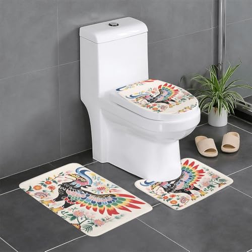 JKDGOJ Scribbling Adler-Bild, 3-teiliges Badezimmerteppich-Set, rutschfest, leicht zu reinigen und zu pflegen, feuchtigkeitsblockierend und langlebig JKDGOJ Scribbling Adler-Bild, 3-teiliges Badezimmerteppich-Set, rutschfest, leicht zu reinigen und zu pflegen, feuchtigkeitsblockierend und langlebig von JKDGOJ