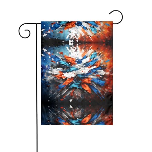JKDGOJ Spritzer Malbild, Gartenflagge, Outdoor-Hofflagge, geeignet für alle Jahreszeiten, 30,5 x 45,7 cm von JKDGOJ