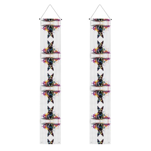 JKDGOJ Wand-Banner mit sitzendem Kritzelei-Motiv, zum Aufhängen an der Veranda, geeignet für den Innen- und Außenbereich, 30,5 x 180 cm von JKDGOJ