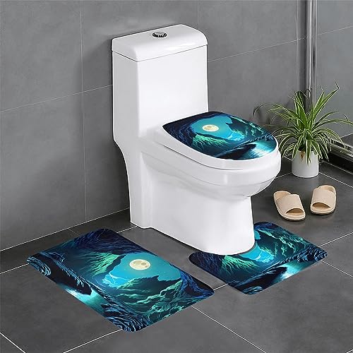 JKDGOJ Wassermondhöhle Bild 3-teiliges Badezimmerteppich-Set – rutschfestes Badteppich-Set – leicht zu reinigen und zu pflegen – feuchtigkeitsblockierend und langlebig JKDGOJ Wassermondhöhle Bild 3-teiliges Badezimmerteppich-Set – rutschfestes Badteppich-Set – leicht zu reinigen und zu pflegen – feuchtigkeitsblockierend und langlebig von JKDGOJ