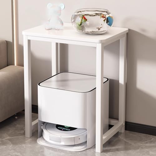 Saugroboter Ständer Staubsauger Roboter Halter ，Smart Sweeper Aufbewahrungsregal Tischplatte Aus Holz Und Stahlrahmen，für Wohnzimmer, Schlafzimmer, Badezimmer(A,60*40*75CM/23.6*15.7*29.5in) von JKDSDE