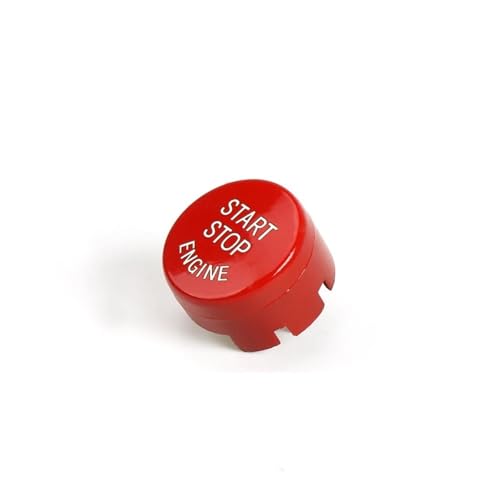 Auto Zündschloss 3-1 STÜCKE Start Stop Motor Knopfschalter Abdeckung Passend für BMW 5/6/7 Serie F06 F07 F10 F01 F30 2009-2015 Zündstartschalter(Model A Red) von JKELPV