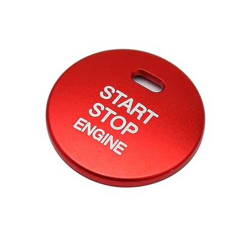 Auto Zündschloss Auto Motor Push Start Stop Taste Abdeckung Kappe Trim Fit Für Mazda 2 3 6 CX-3 CX-4 CX-5 CX-9 MX-5 Zündung Starter Schalter Zündstartschalter(Red) von JKELPV