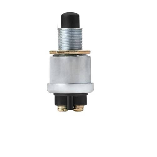 Auto Zündschloss Auto Motor Starten 50A Push Button Keyless Schalter DC 12V/24V Racing Kleine Start Taste Lgnition Starter Auf Off schalter Zündstartschalter(Black) von JKELPV