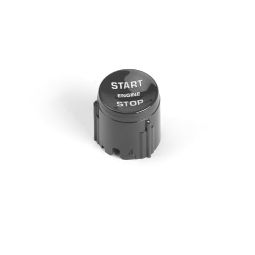 Auto Zündschloss Auto Start Stop Motor Taste Zündung Schalter Abdeckung Fit Für Land Range Rover Sport EVOQUE Range Veiar Entdeckung Zündstartschalter(Black) von JKELPV