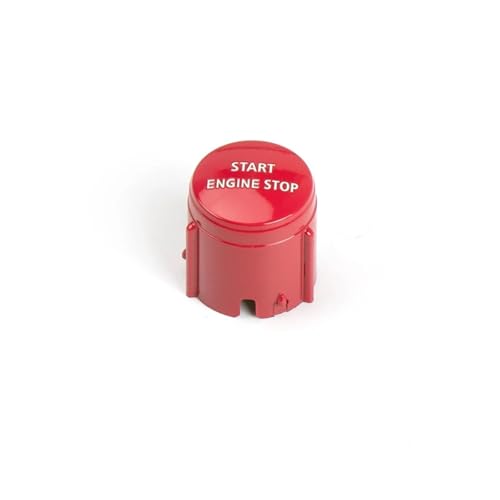 Auto Zündschloss Auto Zündung Starter Keyless Start Motor Stop Taste LR014015 Fit Für Land Rover Discovery 4 Range Rover Sport Zündstartschalter(Red) von JKELPV