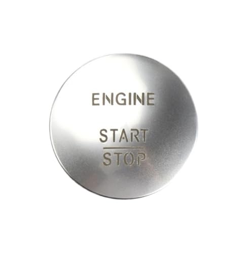Auto Zündschloss Keyless Go Start Stop Push Button Motor Zündung Schalter 2215450714 FIT Für Mercedes-Benz W164 W205 W221 W176 W166 Zündstartschalter(Silver (1PC)) von JKELPV