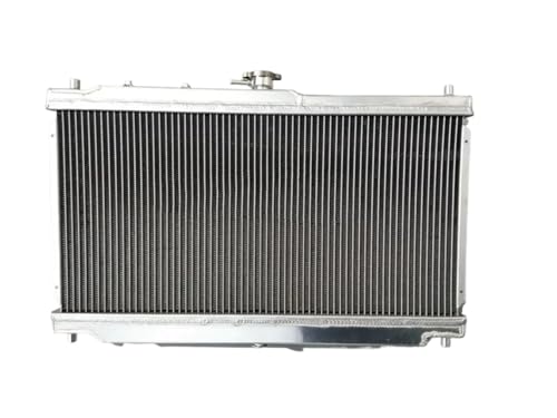 JKELPV Kühlgerät Aluminium-Heizkörper + Abdeckung + Lüfter Für 1999–2005 Mazda Miata MX5 1.8L Schaltgetriebe 1999–2005 Kühler von JKELPV