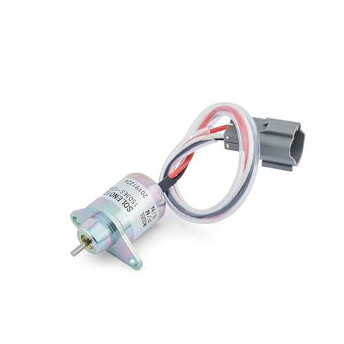 Magnet 12 V 1503ES-12S5SUC12S Motor-Kraftstoffabschaltung Magnetventil passend für Yanmar John Deere Traktor 24 V 1503ES-24S5SUC12S Abschaltmagnetventil(12V) von JKELPV