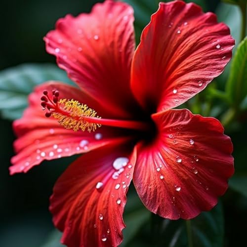 Hibiskus – Garten-Hibiskus, Leuchtende BlüTen, BlüTezeit Juli Bis Oktober, FüR Hecken Geeignet, Winterharte Staude-4 zwiebeln-B von JKFBNGIUJR