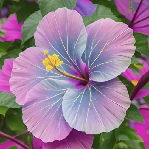 Hibiskus – Garten-Hibiskus, Leuchtende BlüTen, BlüTezeit Juli Bis Oktober, FüR Hecken Geeignet, Winterharte Staude-4 zwiebeln-J von JKFBNGIUJR