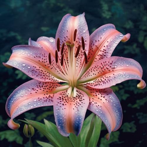Orientalische Lilienzwiebeln, MehrjäHrige Und Winterharte Blumenzwiebeln FüR Garten Und Topf-6 Zwiebeln-C von JKFBNGIUJR