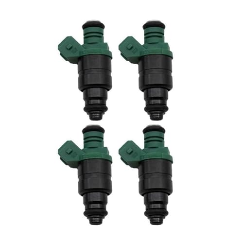 4 STÜCKE Kraftstoffeinspritzdüse Öleinspritzdüse, kompatibel for Golf Mk3 Mk4 - A3 SEAT SKODA 1.6L-2.0L 037906031AA(Black green-4pcs) von JKFMCD