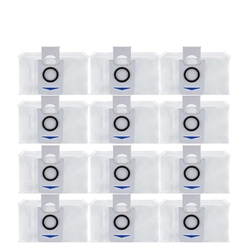 JKFMCD Staubsaugerzubehör Mopp-Staubbeutel Hepa-Filter Hauptseitenbürste Mülleimer, kompatibel for Ecovacs T10 Omni(12pcs dust Bag) von JKFMCD