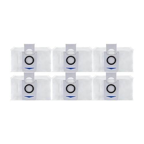 JKFMCD Staubsaugerzubehör Mopp-Staubbeutel Hepa-Filter Hauptseitenbürste Mülleimer, kompatibel for Ecovacs T10 Omni(6pcs dust Bag) von JKFMCD