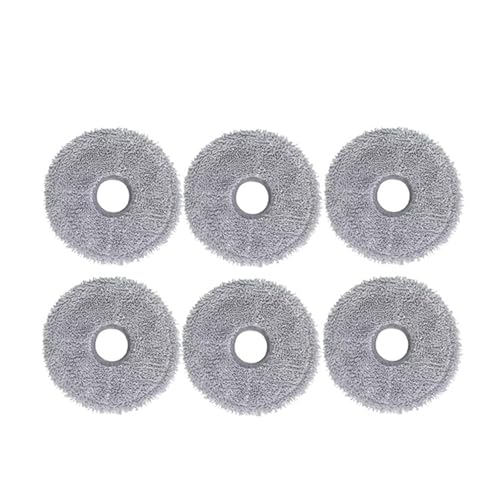 Staubsauger-Ersatzzubehör, Hauptseitenbürstenfilter, Mopp-Staubbeutel, kompatibel mit Dreame L10s Pro Ultra Heat(6pcs Rag) von JKFMCD