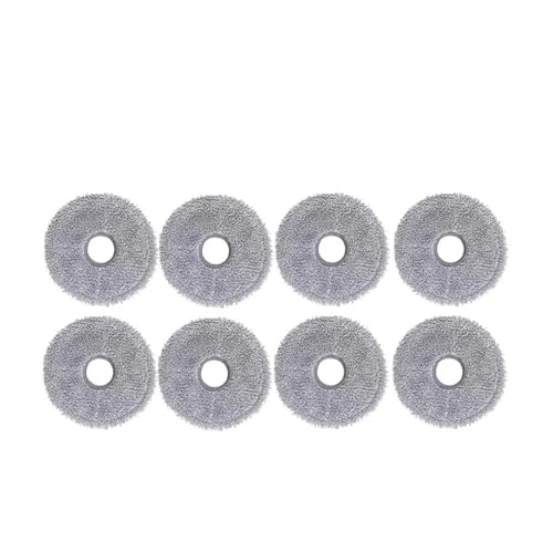 Staubsauger-Ersatzzubehör, Hauptseitenbürstenfilter, Mopp-Staubbeutel, kompatibel mit Dreame L10s Pro Ultra Heat(8pcs Rag) von JKFMCD