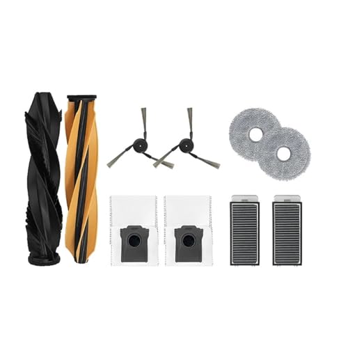 Staubsaugerteile Hauptwalze Seitenbürste Hepa-Filter Mopptuch Staubbeutel, Kompatibel for Dreame L40S / L40s Pro Ultra(10pcs As shown) von JKFMCD