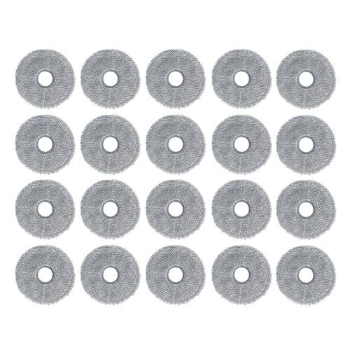 Staubsaugerteile Hauptwalze Seitenbürste Hepa-Filter Mopptuch Staubbeutel, Kompatibel for Dreame L50 Pro Ultra(20pcs mop cloth) von JKFMCD