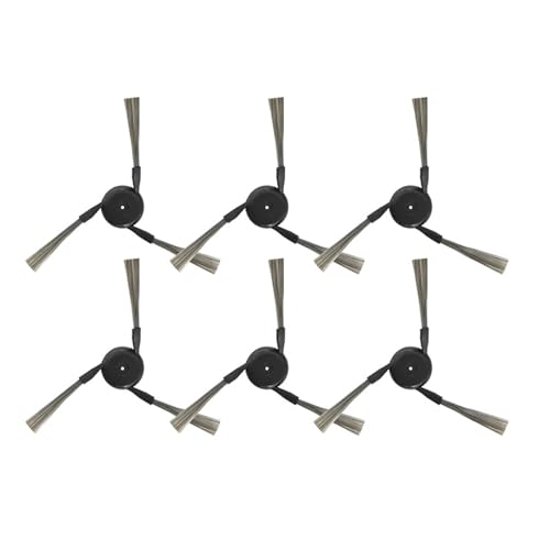 Staubsaugerteile Hauptwalze Seitenbürste Hepa-Filter Mopptuch Staubbeutel, Kompatibel for Dreame X50 Ultra(6pcs Side brush) von JKFMCD