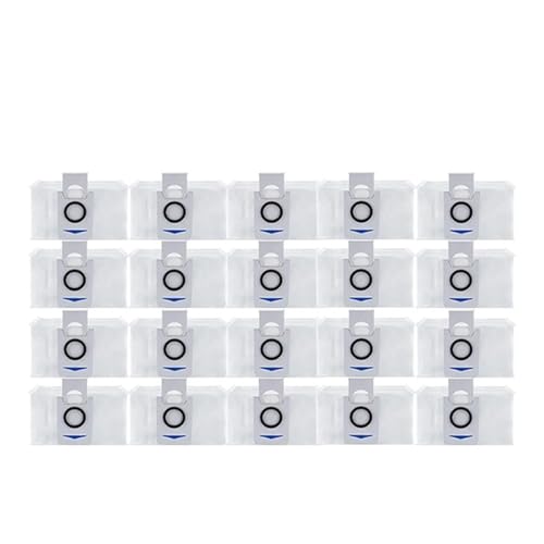 Staubsaugerzubehör, Mopp-Staubbeutel, Hepa-Filter, Hauptseitenbürste, Mülleimer, kompatibel mit Ecovacs Deebot X1(20pcs dust bag) von JKFMCD