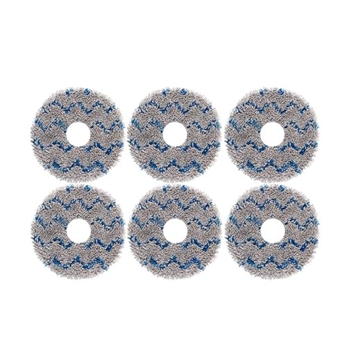 Staubsaugerzubehör Mopp-Staubbeutel Hepa-Filter Hauptseitenbürste Mülleimer, kompatibel for Ecovacs T10 OMNI(6pcs Mop) von JKFMCD