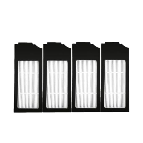 Staubsaugerzubehör Mopp-Staubbeutel Hepa-Filter Hauptseitenbürste Mülleimer, kompatibel for Ecovacs TURBO(4pcs filter) von JKFMCD